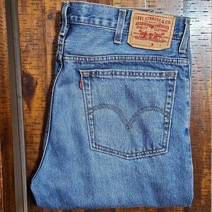 Levi's 516 Slim Straight Stonewash Mens Jeans 36x32 (Measure 36x31)